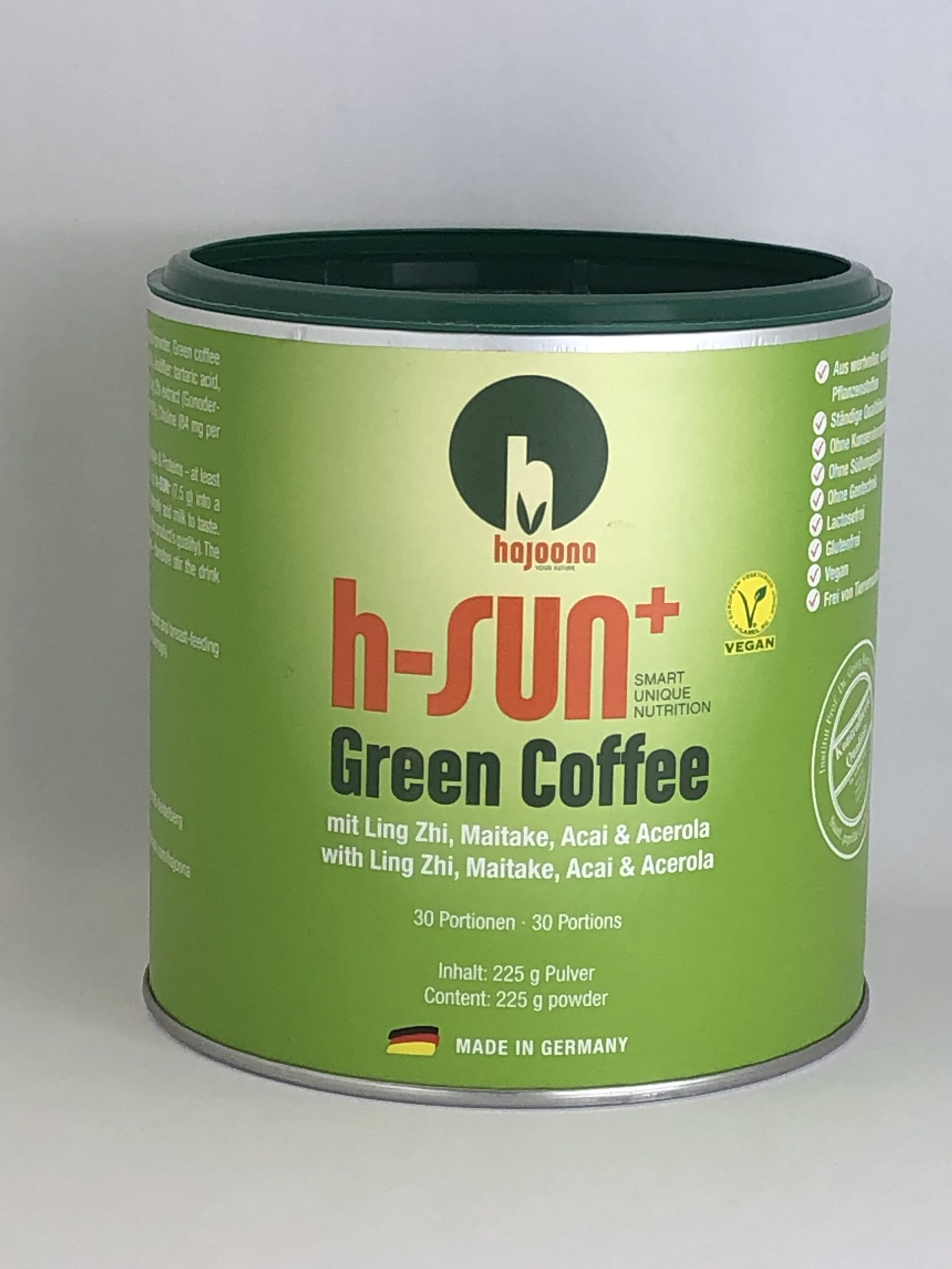 hSUN+ Grüner Kaffee ShopBewusstsein