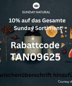 10% Rabatt - Rabattcode für Sunday Natural - TAN09625